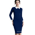 Autumn Women Work Dress Fit Business Office Pencil Bodycon MIDI Dress